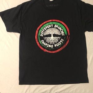Different branches sharing Black History Month graphic Tee large
